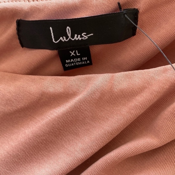 Lulu's Raise A Glass One-Shoulder Midi Dress in Blush Pink, NWOT, Size X-Large - Picture 5 of 13